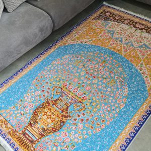 فرشینه مخمل ترک طرح دست بافت 1 ( با سایز دلخواه شما )