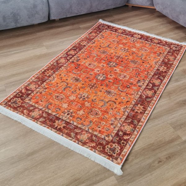 خرید فرش نارنجی