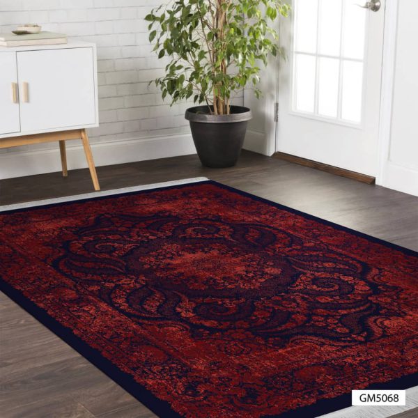 روفرشی کشدار قرمز لاکی فرشینه 6 متری قرمز لاکی مخمل فرش 6 متری قرمز لاکی