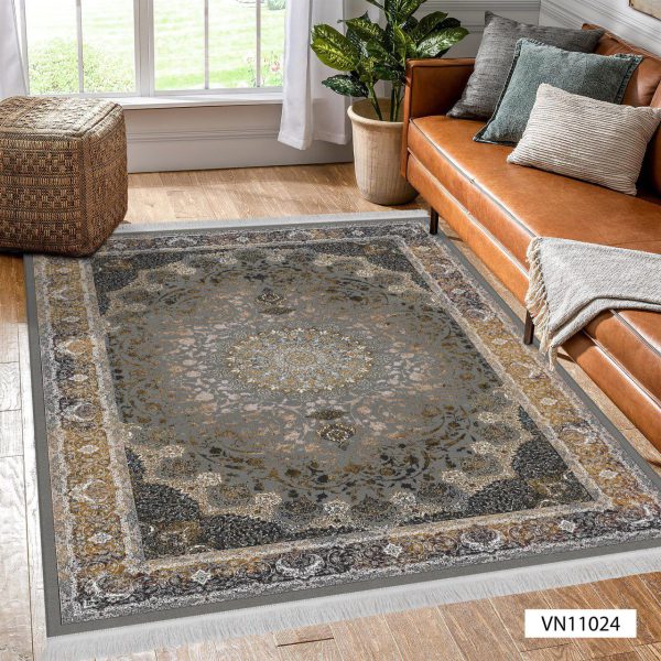 روفرشی کشدار گل افشان فرشینه 6 متری مخمل فرش 6 متری