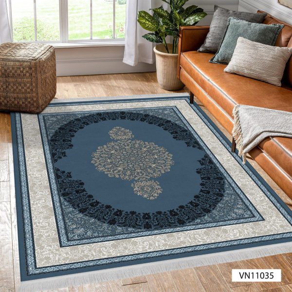 روفرشی کشدار مخمل ترک سالن پذیرایی سرمه ای . آبی نفتی