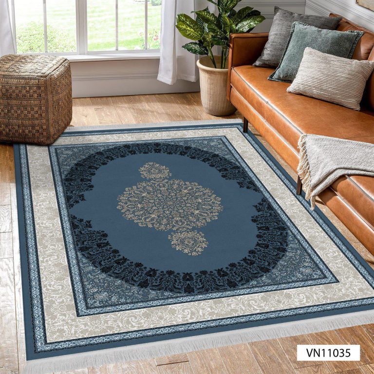 روفرشی کشدار مخمل ترک سالن پذیرایی سرمه ای . آبی نفتی