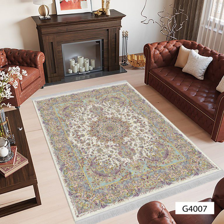 روفرشی کشدار کرمی رنگ سالن پذیرایی