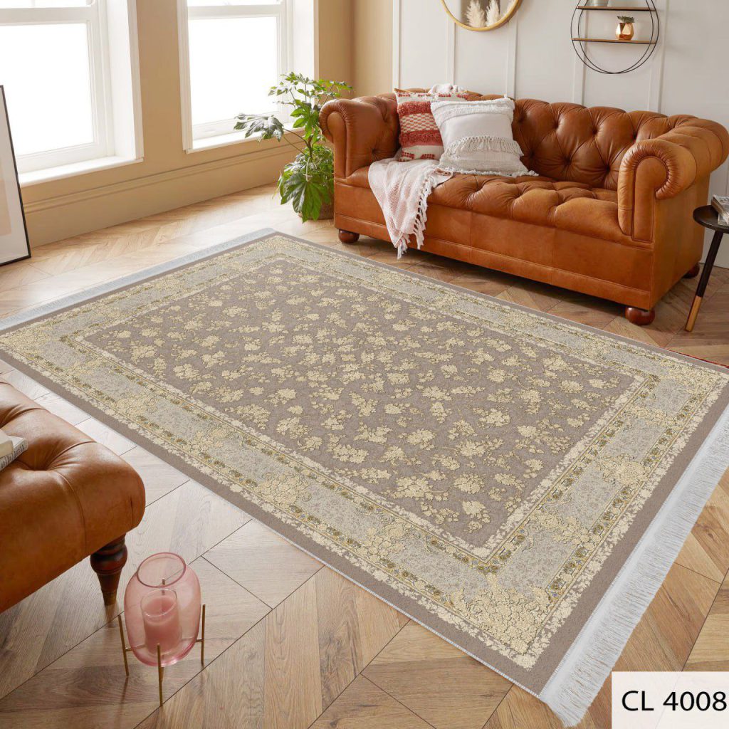 روفرشی کشدار مخمل شانل ایرانی 4008 روفرشی کشدار کرم طلایی