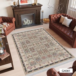 روفرشی کشدار مخمل شانل طرح گلستان سالن پذیرایی