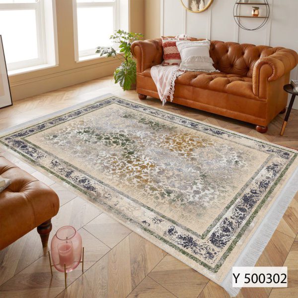 روفرشی کشدار مخمل ترک سالن پذیرایی کرم رنگ