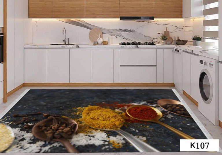 خرید فرشینه آشپزخانه فرشینه طرح ادویه جات