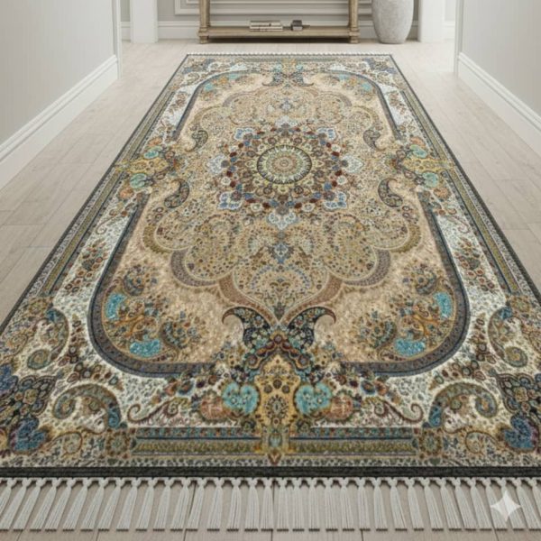 خرید فرش راهرویی نسکافه ای