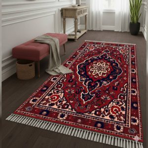 خرید فرشینه راهرویی قرمزلاکی