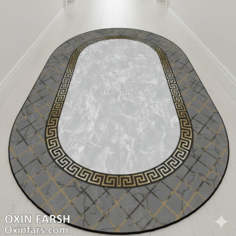 خرید فرشینه راهرویی بیضی