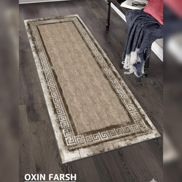 خرید فرشینه راهرویی قهوه ای