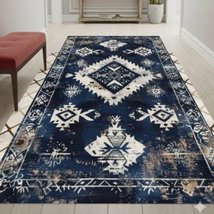 خرید فرشینه راهرویی سرمه ای