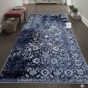 خرید فرشینه راهرویی سرمه ای