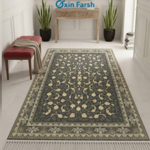 فرشینه راهرویی طوسی کلاسیک