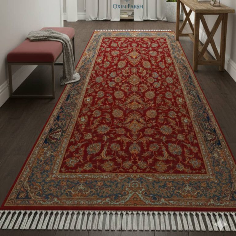 خرید فرشینه راهرویی قرمزلاکی