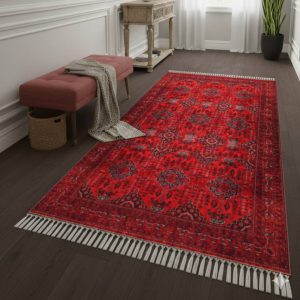 خرید فرشینه راهرویی قرمزلاکی