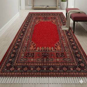 خرید فرشینه راهرویی قرمزلاکی