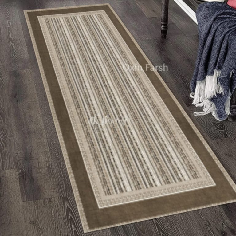 خرید فرشینه راهرویی قهوه ای