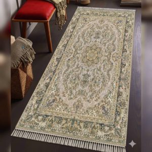 فرشینه راهرویی کرمی کلاسیک