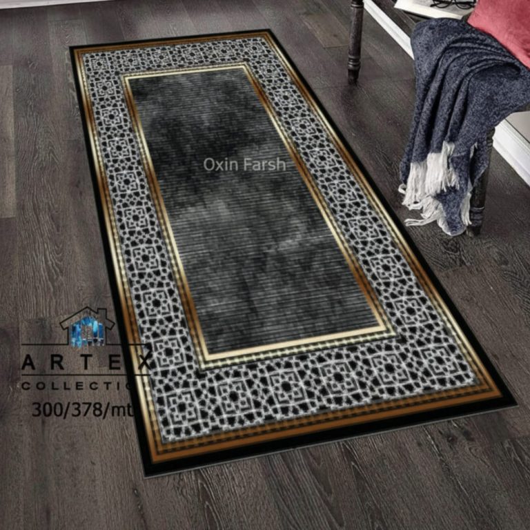 فرشینه راهرویی مدرن مشکی