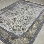 خرید فرش طوسی و سبز