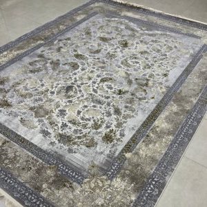 خرید فرش طوسی و سبز