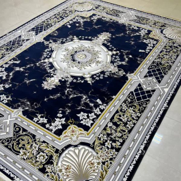 خرید فرش ماشینی لاکچری مشکی