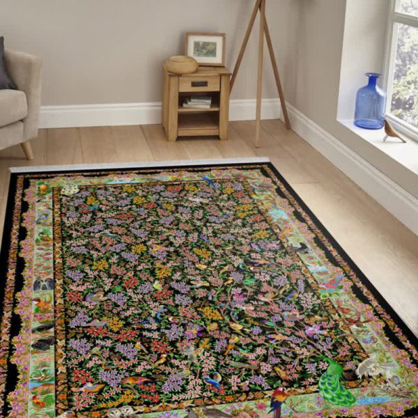 خرید مخمل فرش طرح ابریشمی دست بافت 1041 خرید مخمل فرش طرح ابریشمی دست بافت