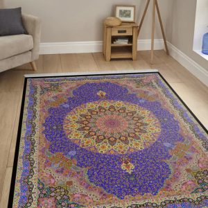 خرید مخمل فرش طرح ابریشمی دست بافت