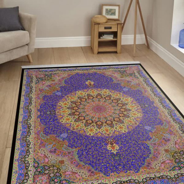 خرید مخمل فرش طرح ابریشمی دست بافت 1042 خرید مخمل فرش طرح ابریشمی دست بافت