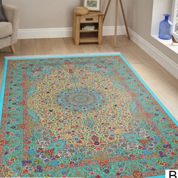 خرید مخمل فرش طرح ابریشمی دست بافت 1044 خرید مخمل فرش طرح ابریشمی دست بافت