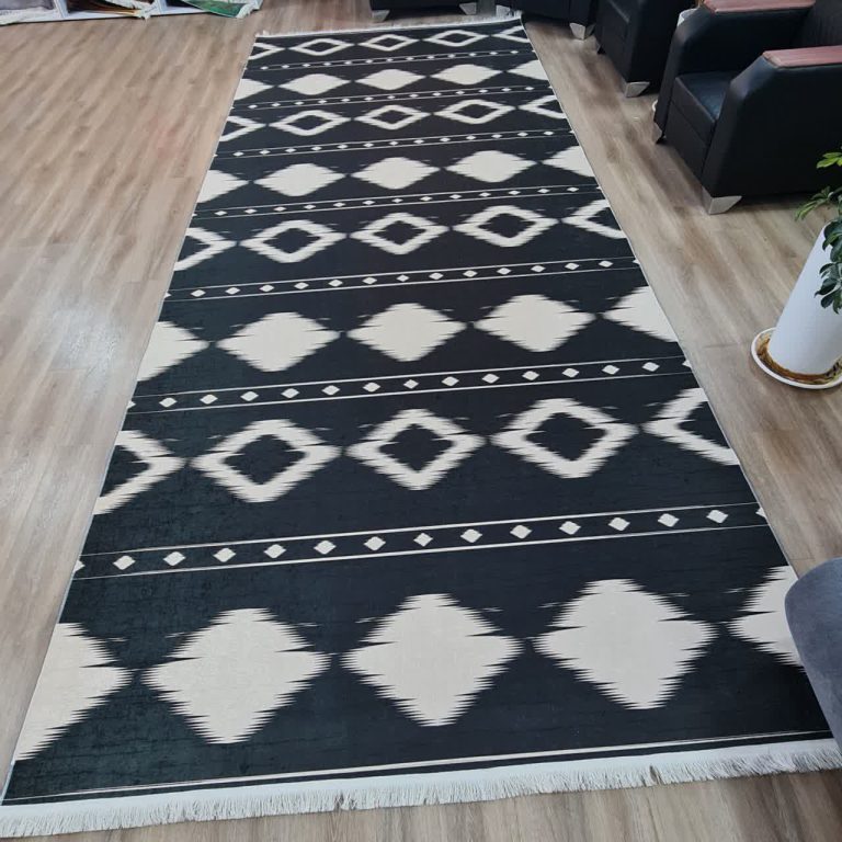 خرید فرشینه مدرن مشکی