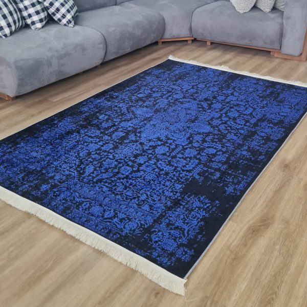 خرید فرشینه کلاسیک آبی