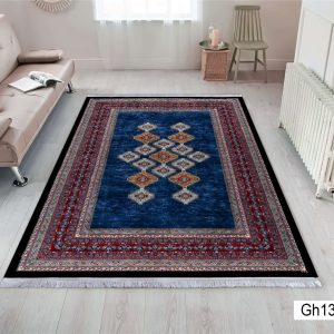 خرید فرشینه مخمل شانل سرمه ا ی