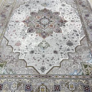 خرید فرش ماشینی 1200 شانه هریس طوسی
