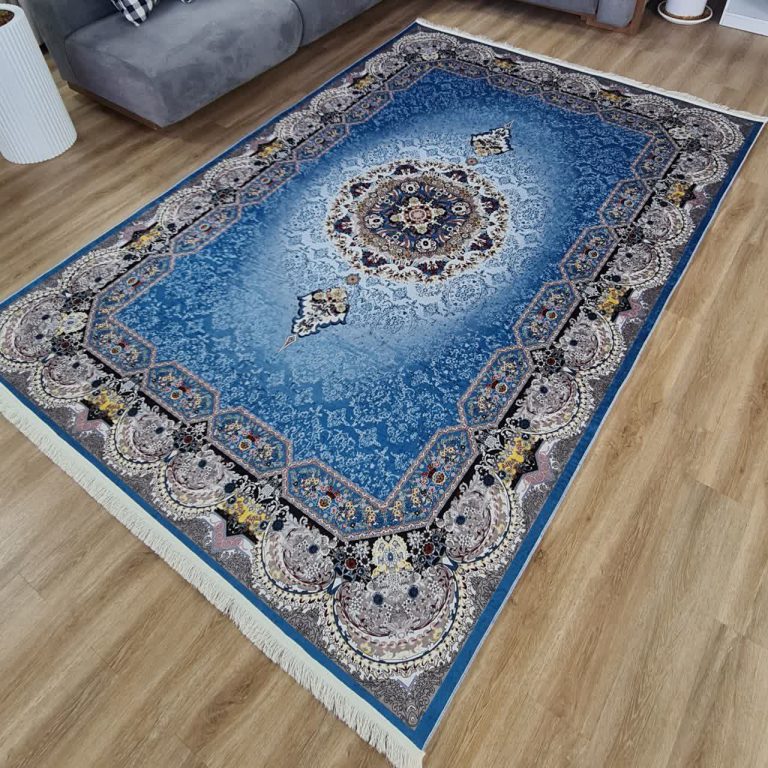 خرید فرشینه کلاسیک آبی