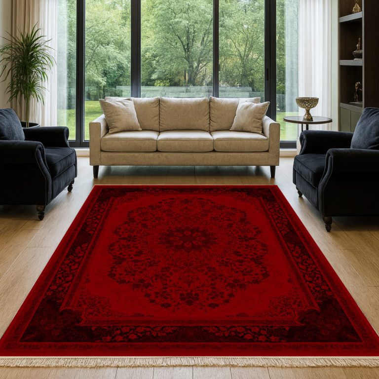 خرید فرشینه 6 متری قرمزلاکی