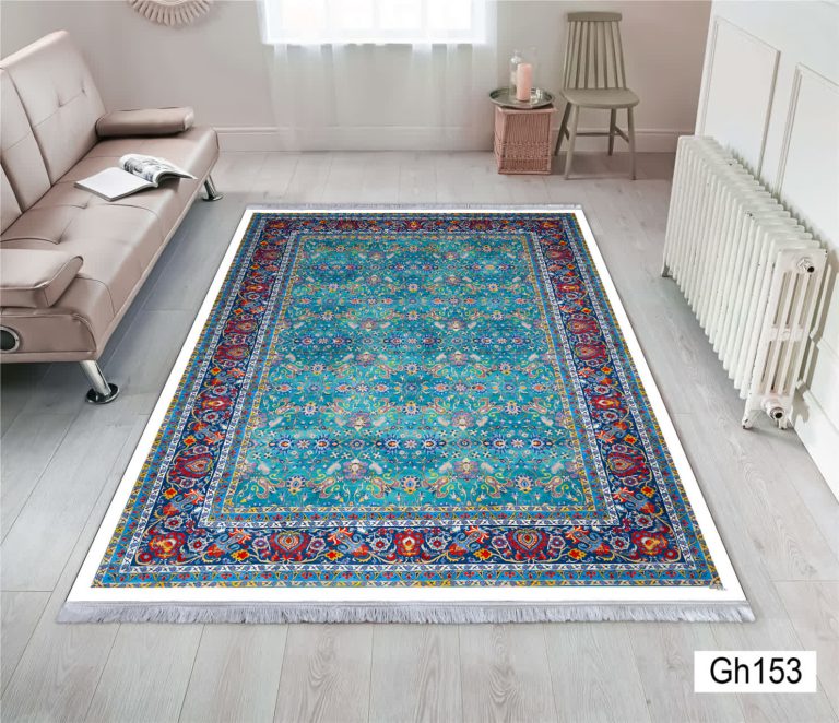 خرید فرشینه آبی