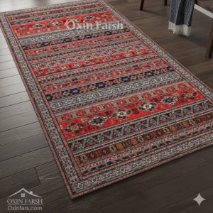 خرید فرشینه راهرویی قرمزلاکی