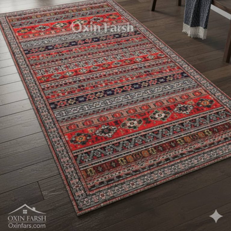 خرید فرشینه راهرویی قرمزلاکی