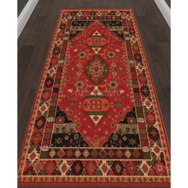 خرید فرشینه راهرویی قرمزلاکی (2)