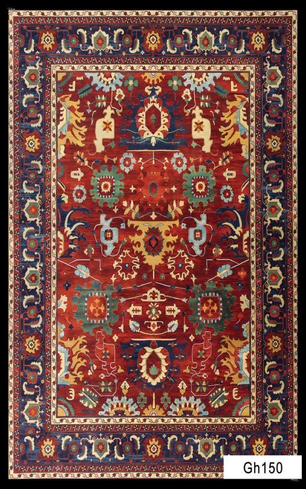 خرید فرشینه کلاسیک قرمزلاکی