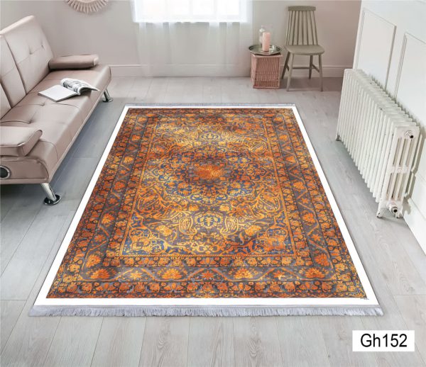 خرید فرشینه نارنجی کلاسیک