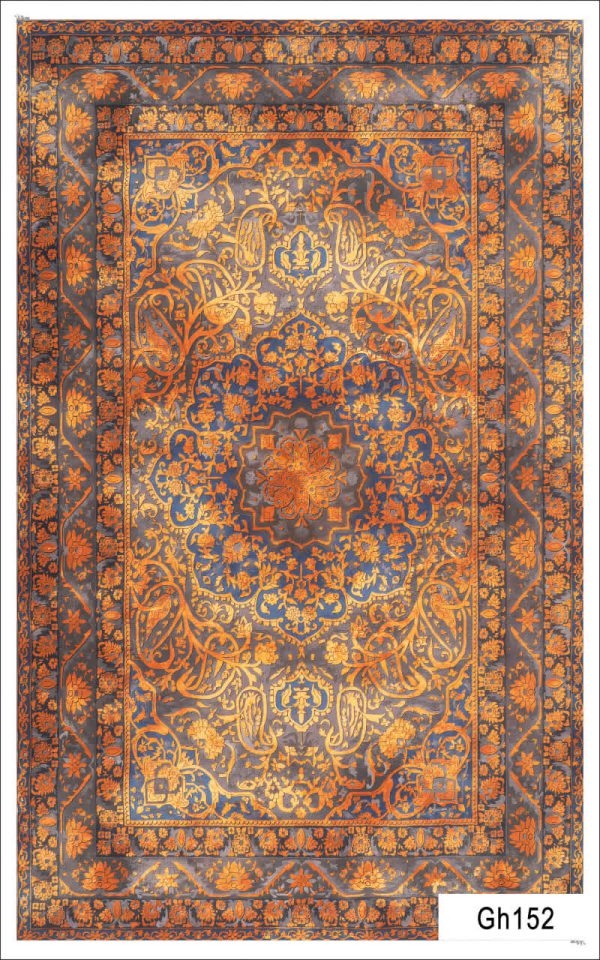 خرید فرشینه نارنجی کلاسیک