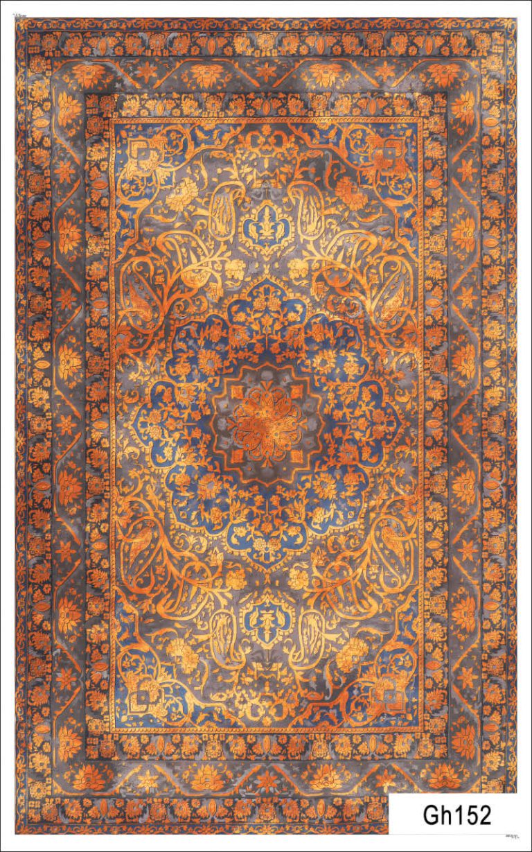 خرید فرشینه نارنجی کلاسیک