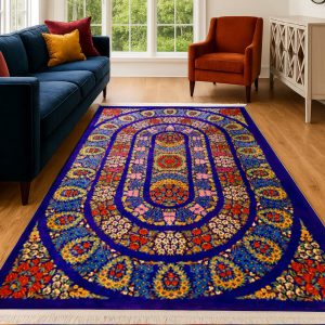 خرید فرشینه کلاسیک گلدار سبک ابریشمی