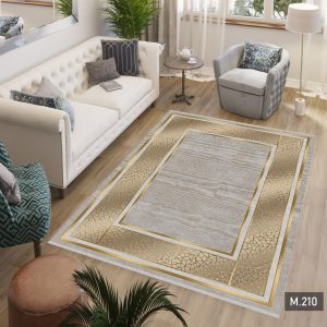 فرش برای کابینت سفید و چوب 