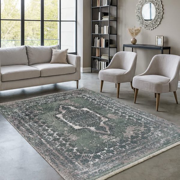 خرید فرشینه سبز خرید فرشینه مخمل ترک