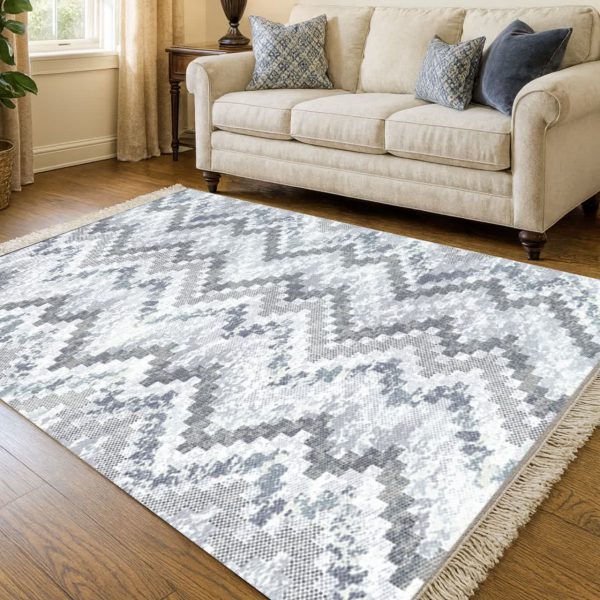 خرید فرشینه سفید مدرن خرید فرشینه مدرن سفید