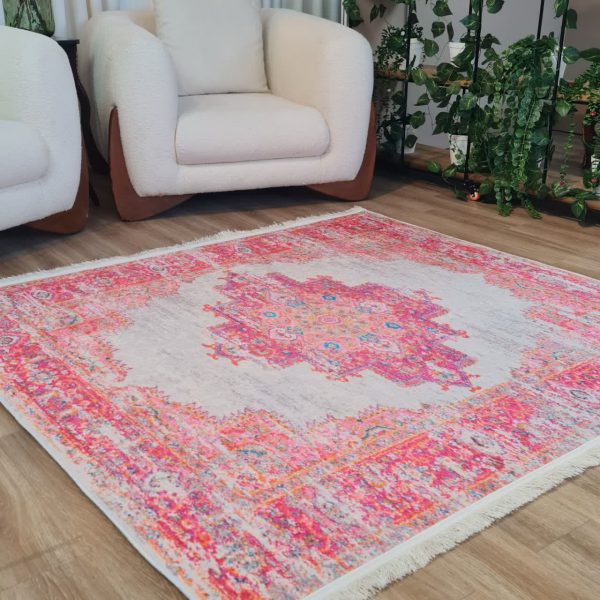 خرید فرشینه صورتی فانتزی